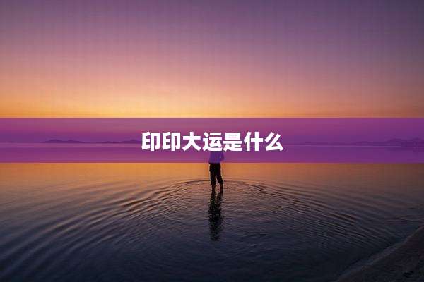 印印大运是什么