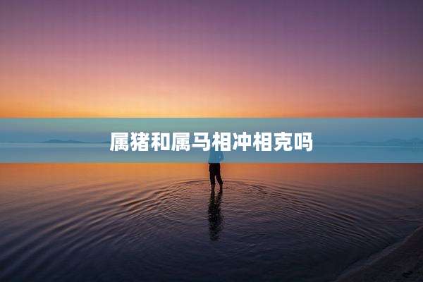 属猪和属马相冲相克吗