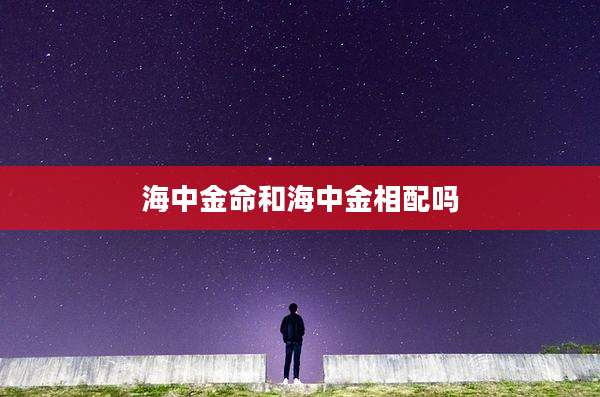 海中金命和海中金相配吗