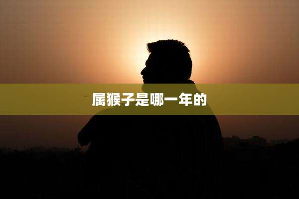 属猴子是哪一年的