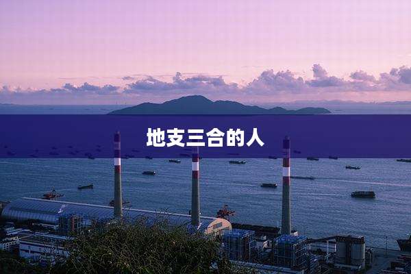 地支三合的人