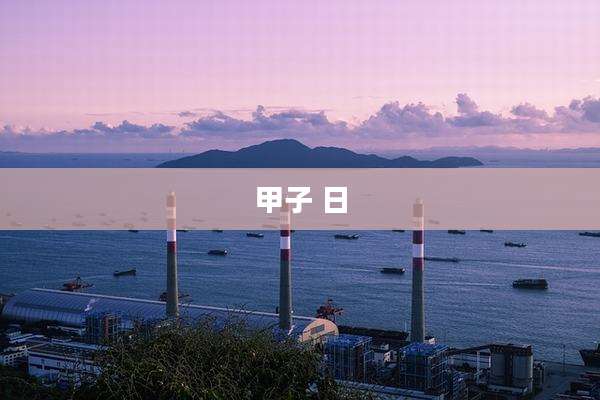 甲子 日