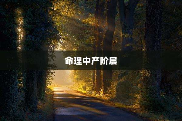 命理中产阶层