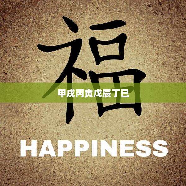 甲戌丙寅戊辰丁巳