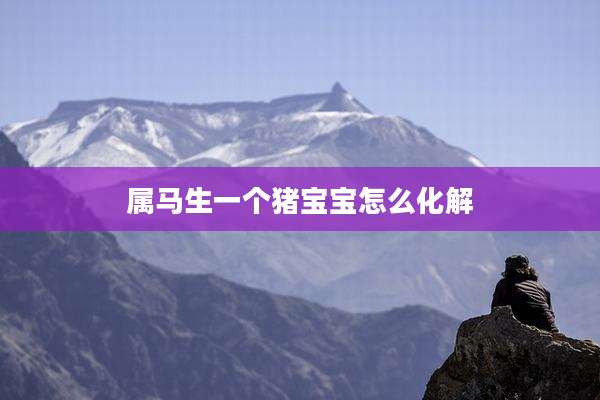 属马生一个猪宝宝怎么化解