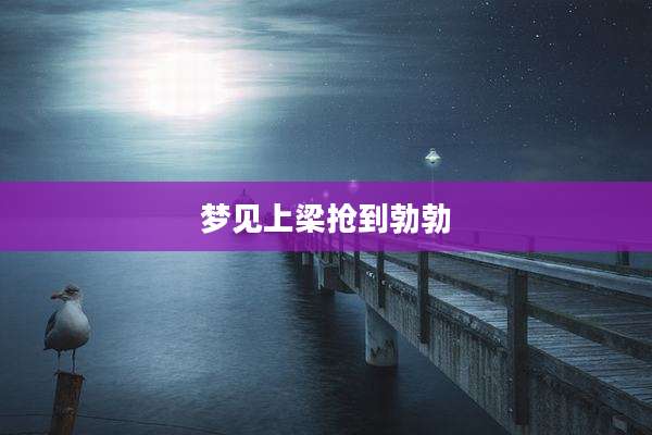 梦见上梁抢到勃勃