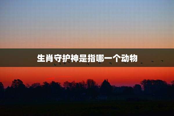 生肖守护神是指哪一个动物