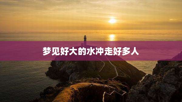 梦见好大的水冲走好多人