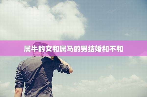 属牛的女和属马的男结婚和不和