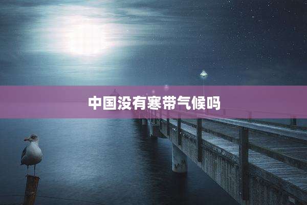 中国没有寒带气候吗