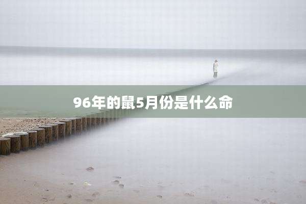 96年的鼠5月份是什么命