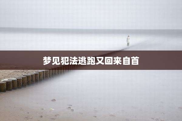 梦见犯法逃跑又回来自首