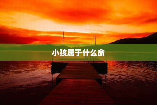 小孩属于什么命