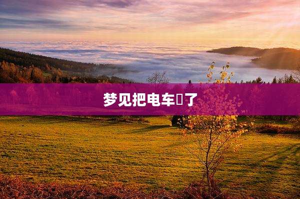 梦见把电车丟了