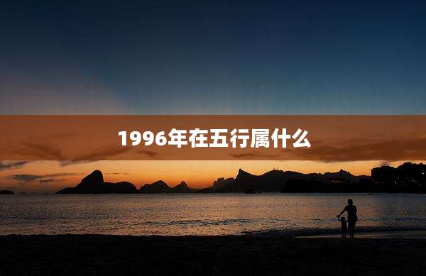 1996年在五行属什么
