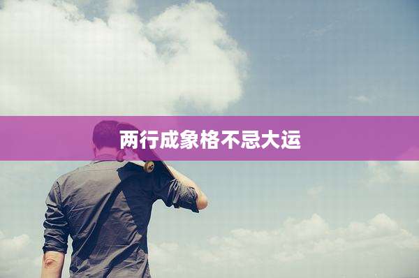 两行成象格不忌大运