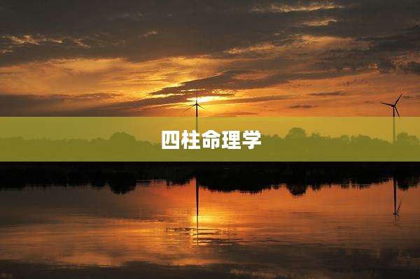 四柱命理学