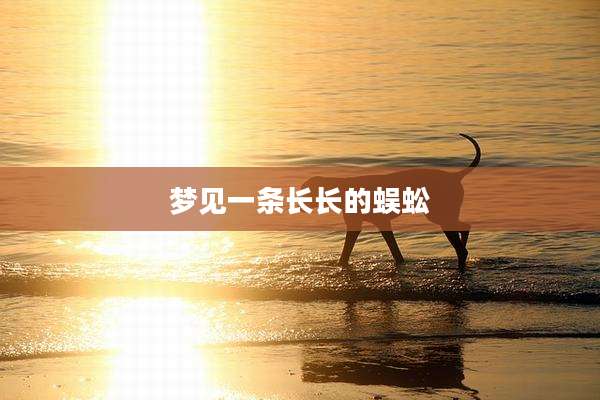 梦见一条长长的蜈蚣