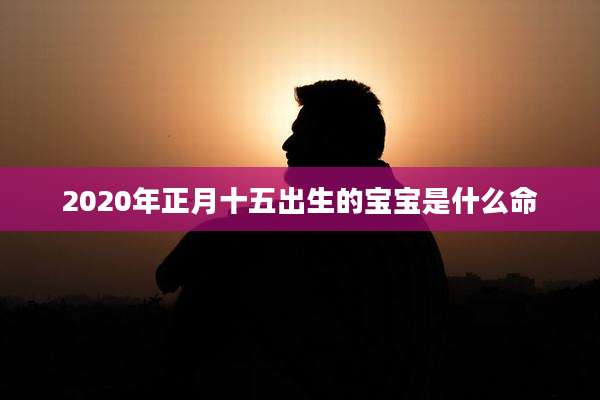 2020年正月十五出生的宝宝是什么命
