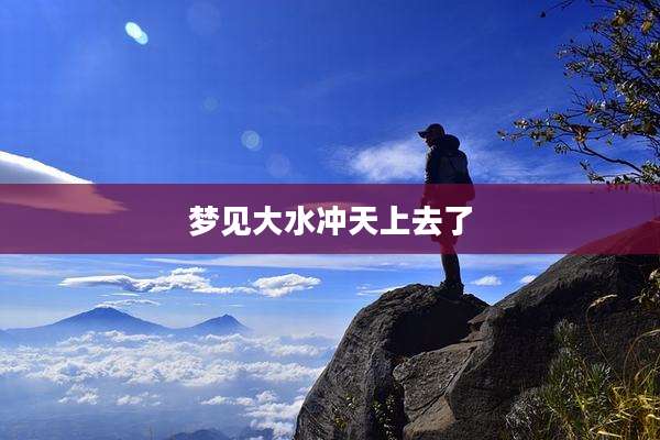 梦见大水冲天上去了