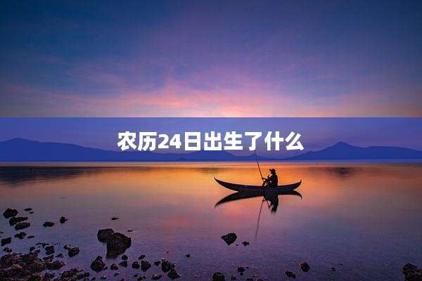 农历24日出生了什么