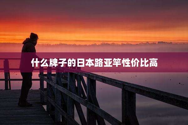 什么牌子的日本路亚竿性价比高