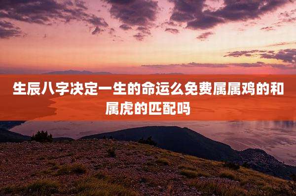 生辰八字决定一生的命运么免费属属鸡的和属虎的匹配吗