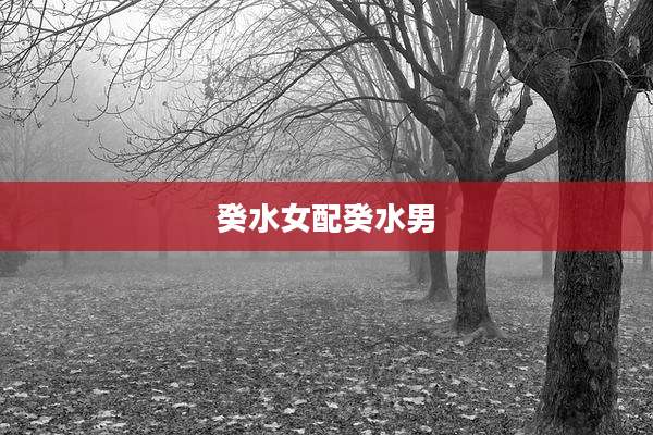 癸水女配癸水男