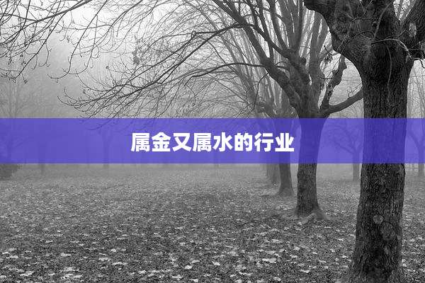属金又属水的行业