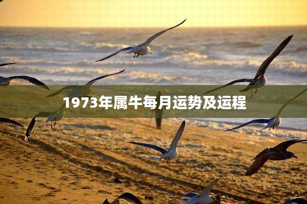 1973年属牛每月运势及运程