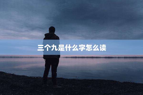 三个九是什么字怎么读