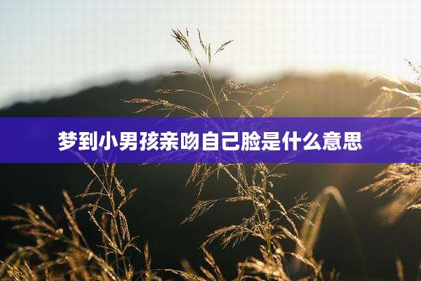 梦到小男孩亲吻自己脸是什么意思