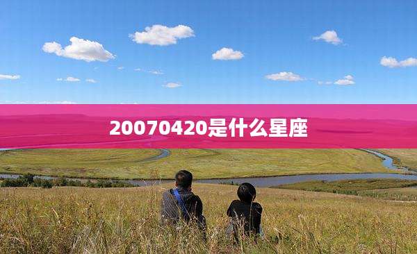 20070420是什么星座