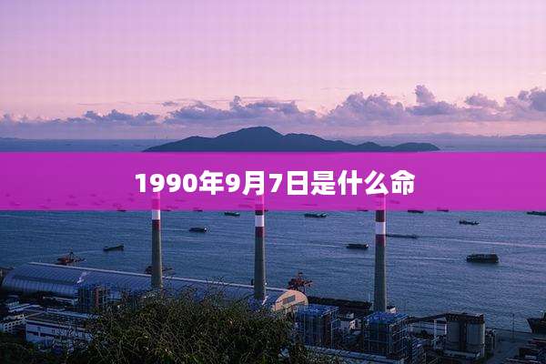 1990年9月7日是什么命
