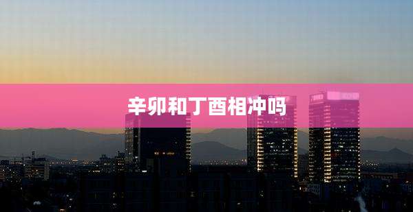 辛卯和丁酉相冲吗