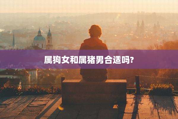 属狗女和属猪男合适吗?