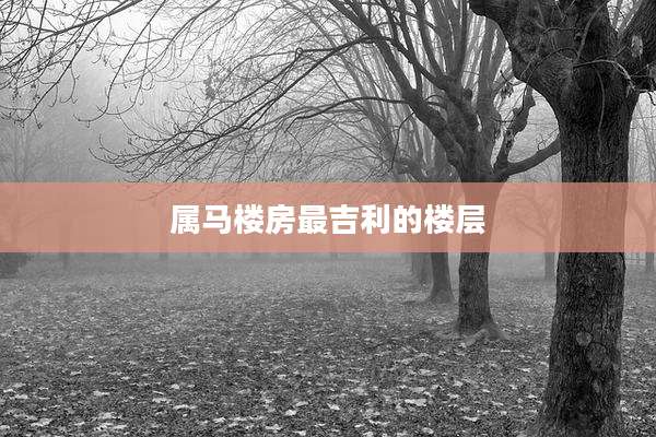 属马楼房最吉利的楼层