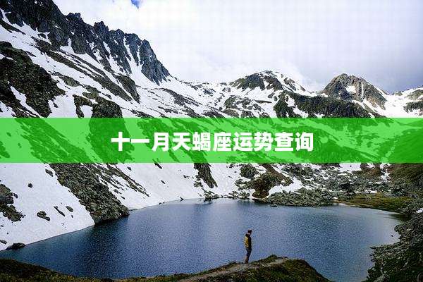 十一月天蝎座运势查询