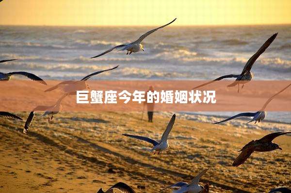 巨蟹座今年的婚姻状况