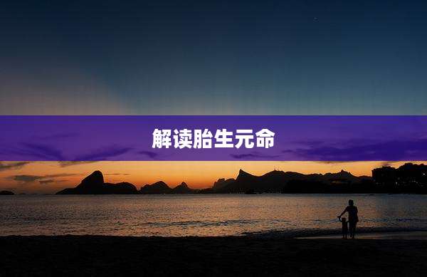 解读胎生元命