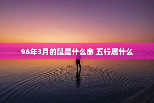 96年3月的鼠是什么命 五行属什么