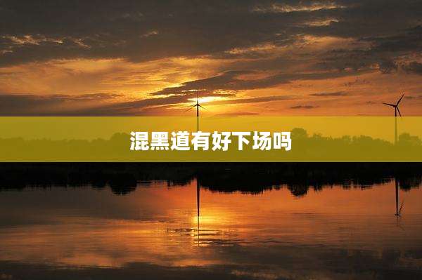 混黑道有好下场吗