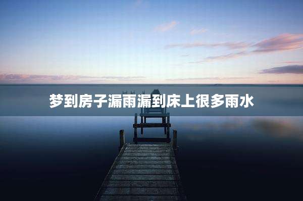梦到房子漏雨漏到床上很多雨水