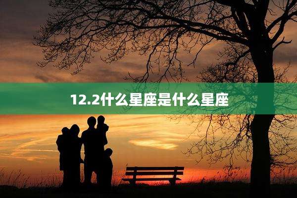12.2什么星座是什么星座