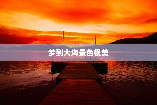 梦到大海景色很美