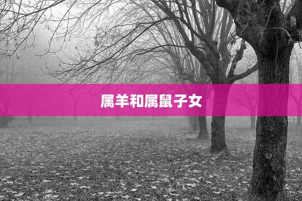 属羊和属鼠子女
