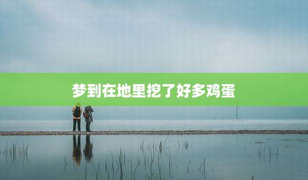 梦到在地里挖了好多鸡蛋