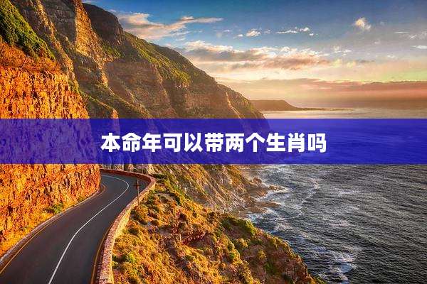 本命年可以带两个生肖吗