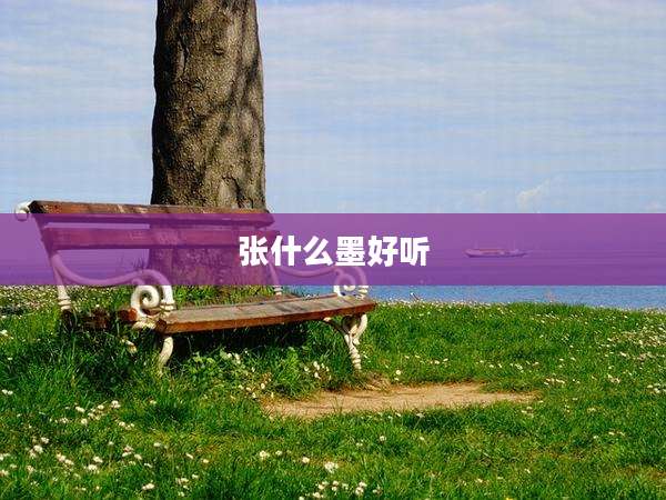 张什么墨好听