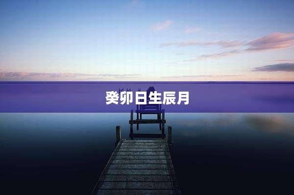 癸卯日生辰月